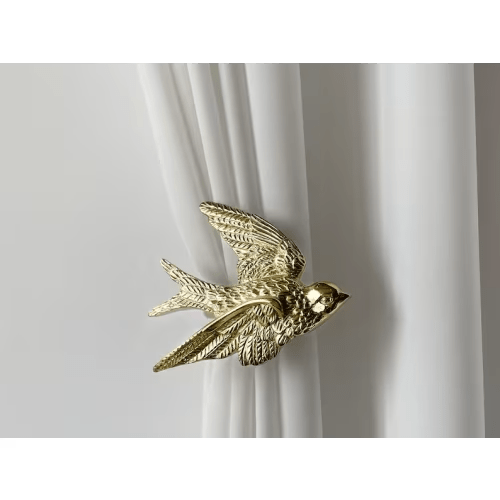 Swallow Brass Curtain Hooks