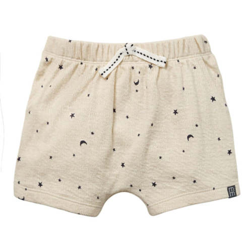 Baby Neutral Beige Moon & Stars Harem Shorts