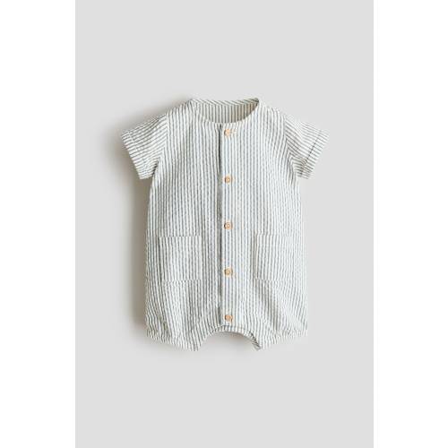 COTTON MUSLIN ROMPER SUIT