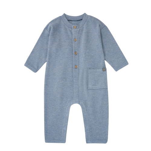 Modern Moments by Gerber Baby Boy Long Sleeve and Leg Hacci Romper, Sizes 0/3 Months - 24 Months