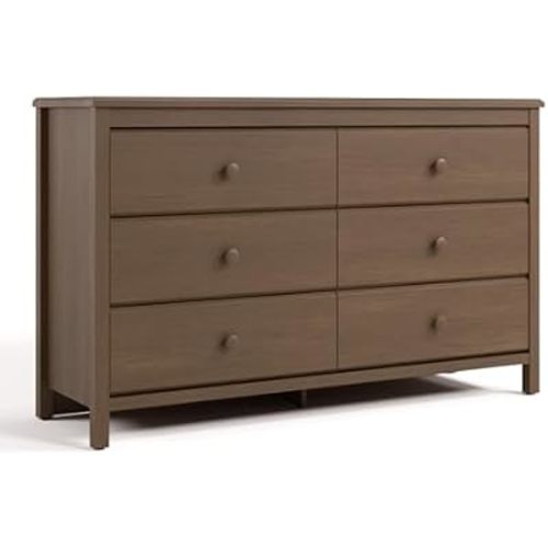 Storkcraft Alpine 6-Drawer Dresser, Hazelnut