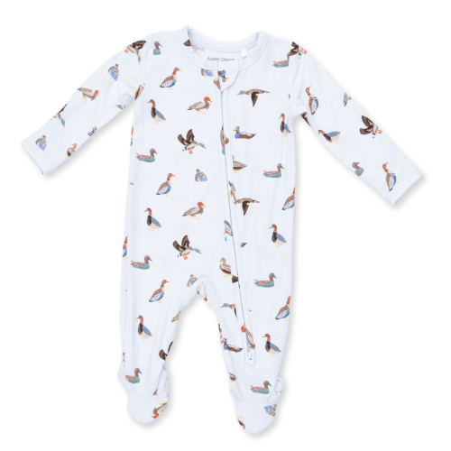 2 Way Zipper Footie - American Ducks