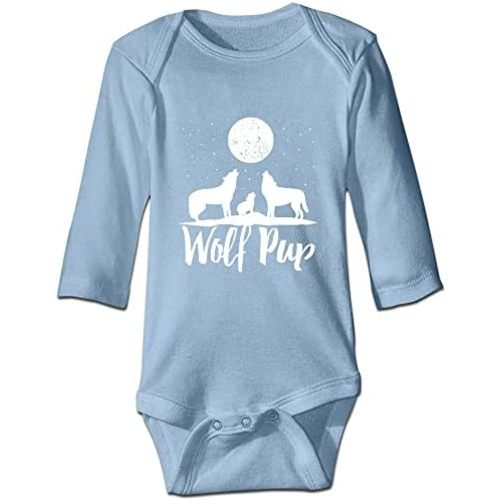 Baby Bodysuit Wolf Pup Family of Wolves Newborn Outfits Short Sleeve/Sleeveless/Long Sleeve Toddler Rompers