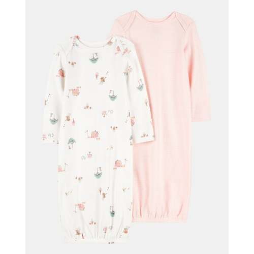 Baby 2-Pack Sleeper Gowns - Pink | Carter's