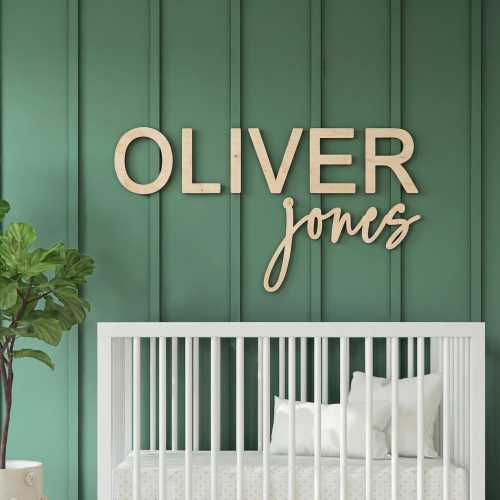 Custom Wood Nursery Name Sign, Custom Nursery Sign, Wooden Name Sign, Wood Sign, Wood Decor, Nursery Decor, Wooden Baby Names, Nursery Art
