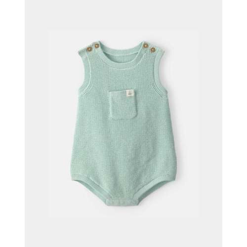 Baby Crochet Bubble Romper - Green | Carter's
