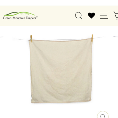 Cloth-eez - Natural Unbleached Flat Birdseye Diapers