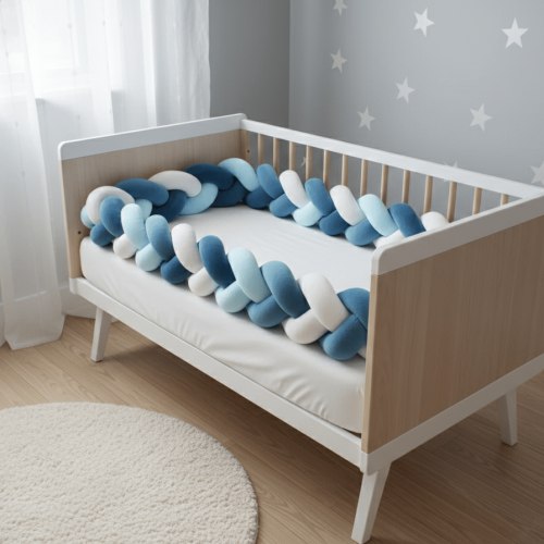 Soft Braid Crib Guard - CozyKnot™