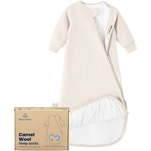 Unisex Sleeping Bag for Babies and Toddlers 1.0 Tog Sleep Sack 6-18Months, Newborn Sleep Sack, Wearable Blanket Baby, One piece Long sleeves, Gifts for Baby