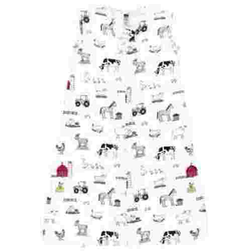 Hudson Baby Unisex Baby Cotton Sleeveless Wearable Sleeping Bag, Sack, Blanket, Farm, 0-6 Months