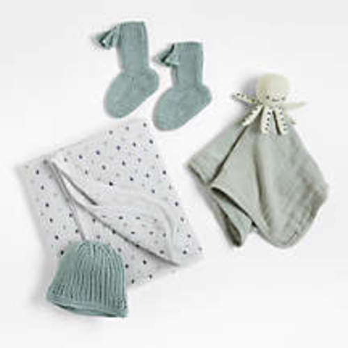 Fawn 4-Piece Organic Baby Swaddle Gift Set