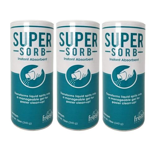 Fresh Products Super Sorb Instant Absorbent Clean Up Vomit 12 oz [Set of 3]