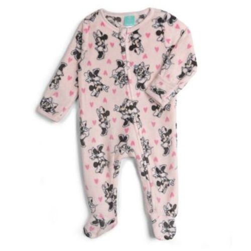 Disney Minnie Mouse Baby Girls Fleece 2 Pack Woobie Coveralls