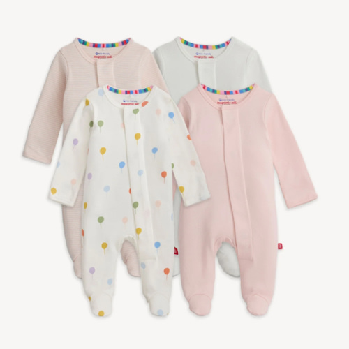 Magnetic 4-Pack Footie 12-18m
