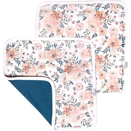 Copper Pearl Baby Security Blanket Set of 2 - Portable Size for Self-Soothing On-The-Go, Ideal Baby Blankets for Boys and Girls, Ultra-Soft, and Gift-Ready Loveys - Autumn