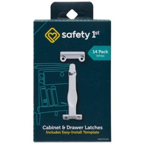 Safety 1st Cabinet and Drawer Latch - 14pk - White