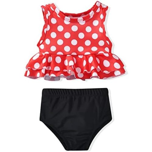 Aalizzwell Toddler Baby Girl Bathing Suit Two Piece Swimsuit Bikini Beach Wear