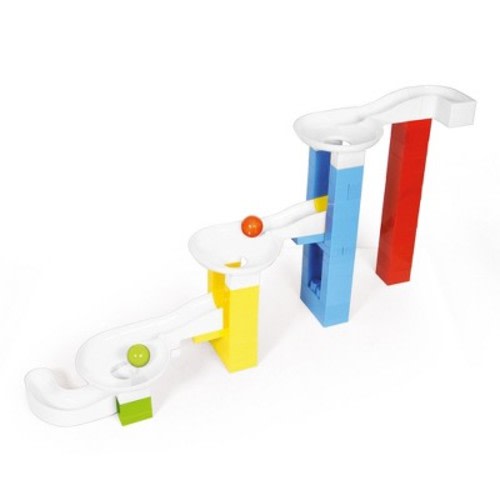 DOLU Extra Large Rolling Ball Tower with Stacking Blocks Toy Playset for Kids