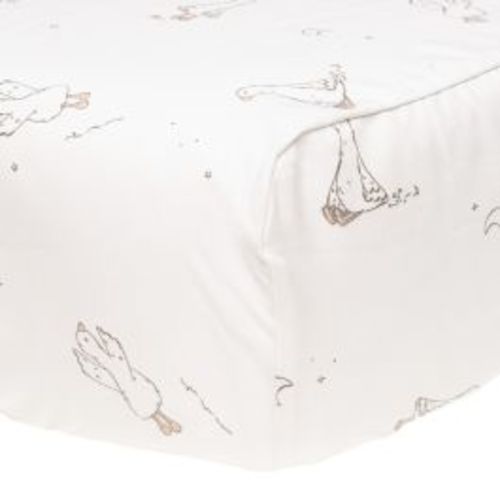 Geese Cotton Change Pad Cover & Crib Fitted Sheet, 2 Pieces