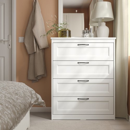SONGESAND 4-drawer dresser - white 32 1/4x40 1/2 "