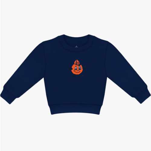 Creative Knitwear College Baby Sweat Shirt Long Sleeve - Embroidered Team Logo, for Boys & Girls (0 Months - 4T)
