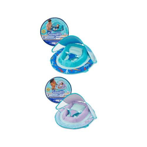 SwimWays&nbsp;Premium Infant&nbsp;Spring Float Inflatable Sun Canopy - Assorted - Blue - One Size