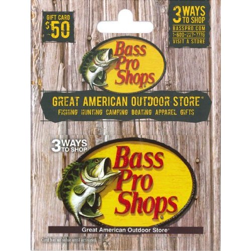 Bass Pro Shops Physical Gift Card - $50
