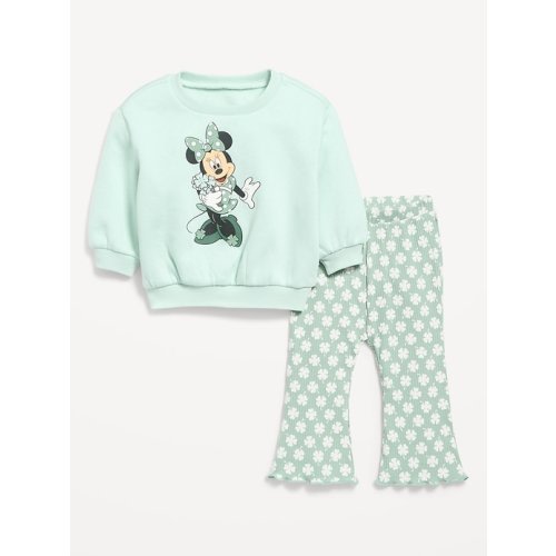 Disney© Minnie Mouse Graphic Sweatshirt and Flare Leggings Set for Baby