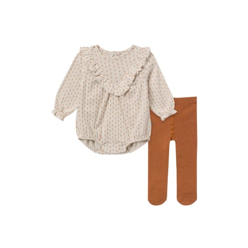 Bubble Romper and Tights Set
