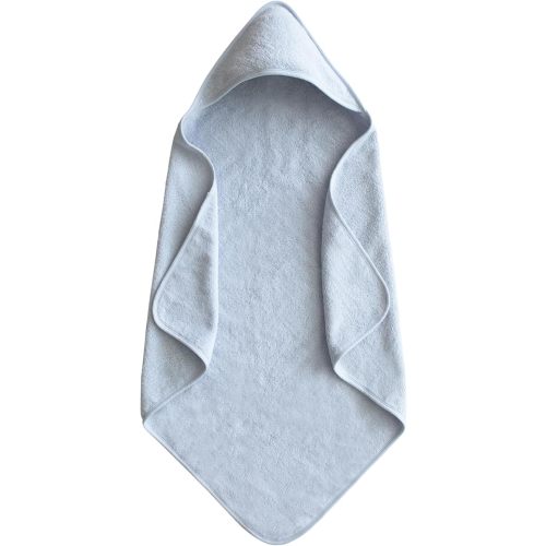 mushie Baby Hooded Towel | Organic Cotton (Sea Mist)