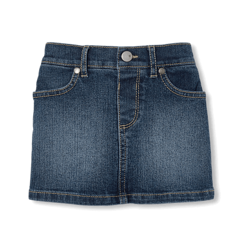 Baby And Toddler Girls Denim Skort - Denim