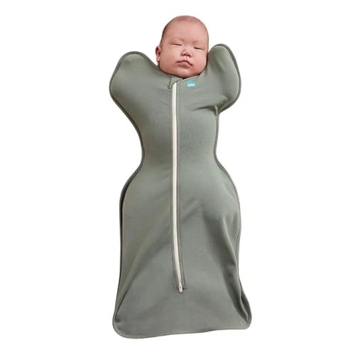 Love to Dream Swaddle UP, Baby Sleep Sack, Self-Soothing Swaddles for Newborns, Get Longer Sleep, Snug Fit Helps Calm Startle Reflex, New Born Essentials for Baby, 1.0 TOG, 13-19 lbs, Deep Olive