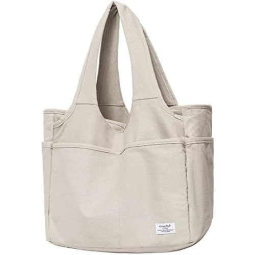 KYALOU Utility Large Tote Bag, Women Casual Shoulder Bags for Work Gym Beach Travel Shopping Grocery College