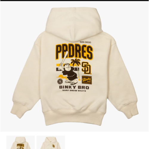 Padres Friar Hoodie Bone