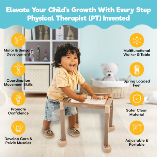 Refurbished Little Balance Box® Grow Adjustable & Eco-Friendly Push Walker (Open-Box Unit) – Inspira Spark