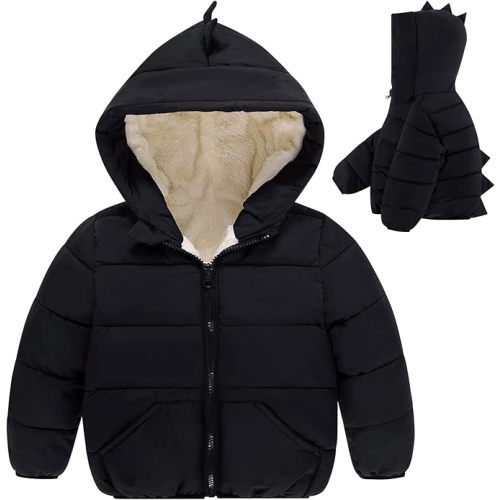 Winter Coats Hooded Warm Puffer Jacket 6M-4T