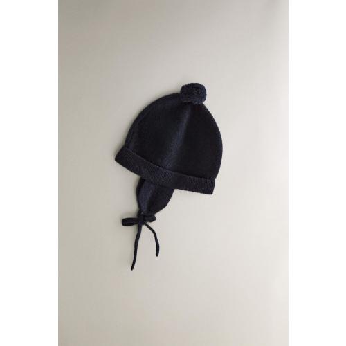 CASHMERE BABY HAT - Navy blue | ZARA United States