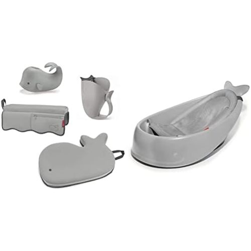 Skip Hop Moby Baby Bath Gift Set with 3-Stage Bath Tub and Bathtime Essentials