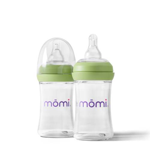 momi vibes breast-like bottle sets - pistachio