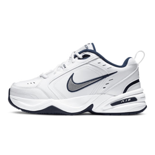 Amazon.com | Nike Men's Air Monarch IV Training/Workout Shoes, White/Metallic Silver, 12 | Fitness & Cross-Training