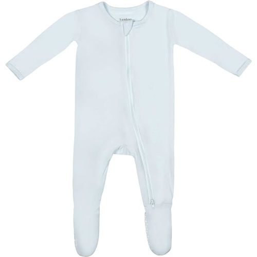 Bamboo Little Soft Baby Footie Pajamas, Baby Clothes, Newborn Sleepers, 95% Viscose and 5% Spandex, 0-24 Months