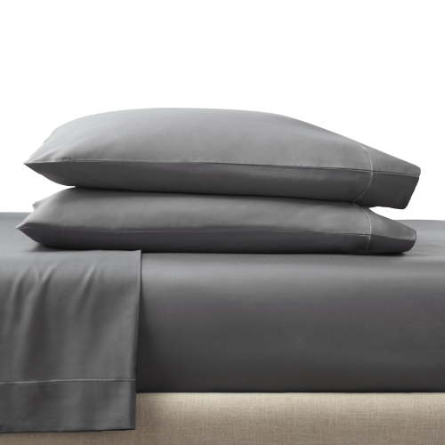 Better Homes & Gardens 2-Piece 400 Thread Count Grey Performance HYGROCOTTON® Pillowcase Set, Standard/Queen