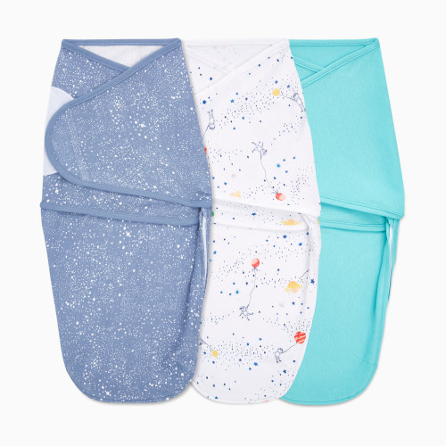 Essentials Cotton Wrap Swaddles (3 Pack) - Stargaze