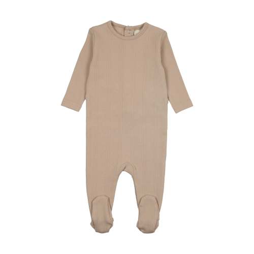 Pointelle base footie for knits