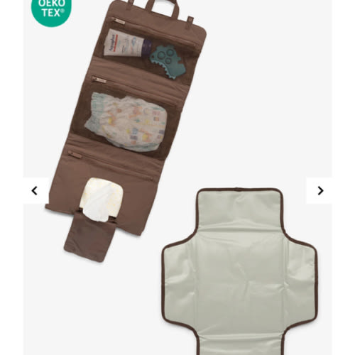 Diaper Changing Pad Organizer -  brown