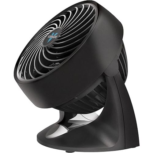 Vornado 133 Small Room Air Circulator Fan, 2 Speeds, Adjustable Head, Table Fan for Desk, Nightstand, Black
