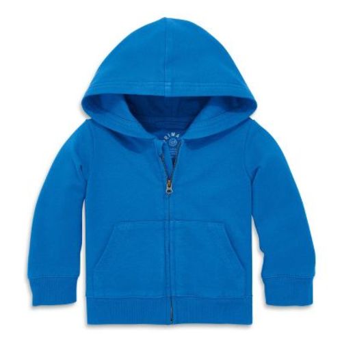 Primary Baby Zip Hoodie in Blueberry Size 3-6M
