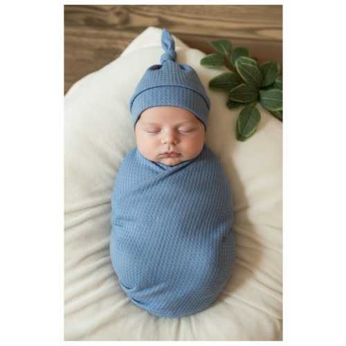 Blanket & Knot Hat Set