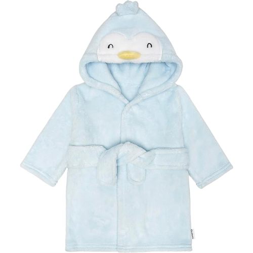 Gerber Unisex Baby Plushy Soft Hooded Animal Character Bathrobe