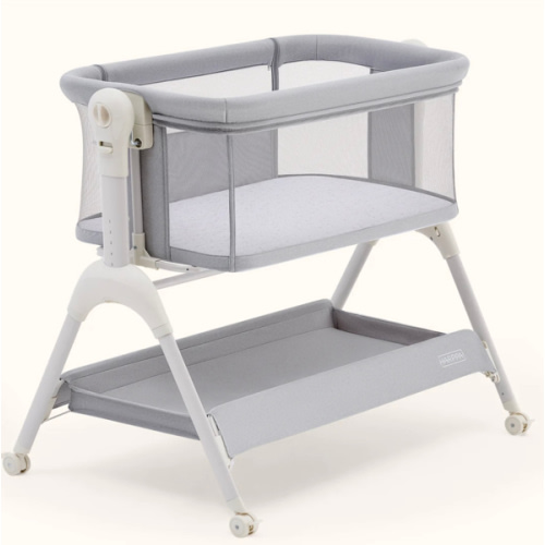 HARPPA Cuddly Sway | 3-in-1 Rocking Baby Bassinet & Bedside Sleeper with Anti-Reflux Mattress for Newborns | Attaches to Bed, Adjustable Height, Tool-Free Setup, Portable Wheels, CPSC Certified, Gentle Rocking Motion | Ideal for Infants, Safe Co-Sleeping